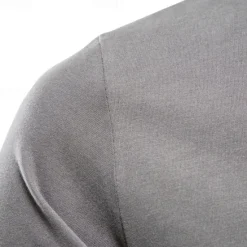 Clearance OUKU 100% Cotton Long Sleeve T shirt For Men's Solid Spring Casual Crewneck T-shirts High Quality Male Tops Classic Clothes Men's T-shirts