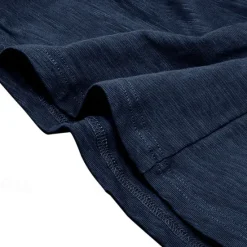 Outlet OUKU 100% Cotton Men's Henley Shirt Tee Top Long Sleeve Shirt Long Sleeve Solid Color Fashion Daily Buttons Henley Outdoor Casual Summer Dark Brown Dark Grey Black Henley T-Shirt