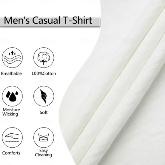 Online OUKU 100% Cotton Men's T-shirt Fashion Cut Design Soild Tops Tees Short Sleeve Summer T Shirt For Men