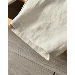Outlet OUKU 100% Linen Men's Linen Pants Trousers Summer Pants Tapered Carrot Pants Pocket Drawstring Elastic Waist Plain Breathable Comfortable Daily Vacation Going out Classic Casual Black White