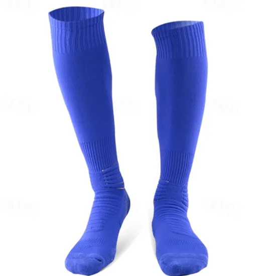 Hot OUKU 2 Pairs Men's Compression Socks Plain Knee High Socks Black White Hiking Socks Sports Outdoor Ski Hiking Daily Four Season Stylish Classic