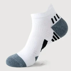 Hot OUKU 2 Pairs Men's Running Socks Low Cut Socks White Color Casual Daily Basic Medium Four Seasons Stylish Traditional Classic
