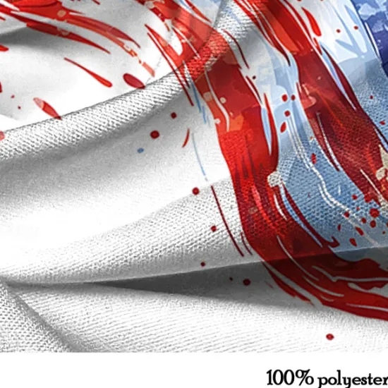 Outlet OUKU American Independence Day Men's American / USA American Flag National Flag Button Up Shirt Short Sleeve Resort Style Outdoor Casual Holiday Summer Turndown Buttons Pocket White Blue