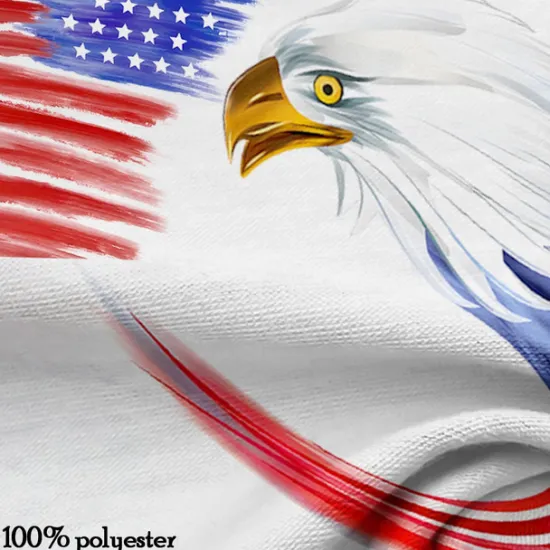 Best OUKU American Independence Day Men's American Flag Veterans Polo Shirts Golf Shirt Short Sleeve Polo Shirts Collared Shirts Casual Streetwear Vacation Wear Party Outfits Buttons 3D Print Spring & Summer White