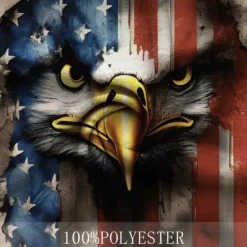 New OUKU American Independence Day Men's American US Flag Eagle T Shirt Short Sleeve T shirt 3D Print Crew Neck Shirt Fashion Daily Designer Party Red Blue Summer Spring Clothing Apparel S M L XL XXL XXXL