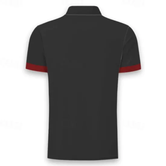 Best OUKU American Independence Day Men's American Flag Veterans Polo Shirts Golf Shirt Short Sleeve Polo Shirts Collared Shirts Streetwear Vacation Wear Party Outfits Buttons 3D Print Summer Spring Black