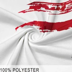 Discount OUKU American Independence Day Men's American Flag Veterans Zip Polo Shirts Golf Shirt Short Sleeve Polo Shirts Collared Shirts Casual Streetwear Vacation Wear Party Outfits 3D Print Quarter Zip Polo White