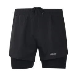 Online OUKU Arsuxeo Men's Running Shorts Gym Shorts Yoga Shorts Drawstring 2 in 1 Split Zipper Pocket Base Layer Outdoor Athletic Summer Spandex Quick Dry Lightweight Reflective Strips Yoga Gym Workout Marathon