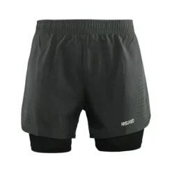 Online OUKU Arsuxeo Men's Running Shorts Gym Shorts Yoga Shorts Drawstring 2 in 1 Split Zipper Pocket Base Layer Outdoor Athletic Summer Spandex Quick Dry Lightweight Reflective Strips Yoga Gym Workout Marathon