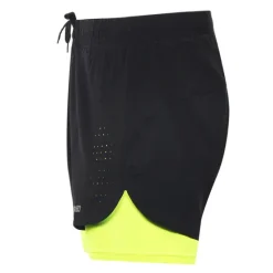 Online OUKU Arsuxeo Men's Running Shorts Gym Shorts Yoga Shorts Drawstring 2 in 1 Split Zipper Pocket Base Layer Outdoor Athletic Summer Spandex Quick Dry Lightweight Reflective Strips Yoga Gym Workout Marathon