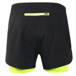 Online OUKU Arsuxeo Men's Running Shorts Gym Shorts Yoga Shorts Drawstring 2 in 1 Split Zipper Pocket Base Layer Outdoor Athletic Summer Spandex Quick Dry Lightweight Reflective Strips Yoga Gym Workout Marathon
