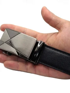 OUKU Automatic Buckle Belt Men's Casual Belt Black