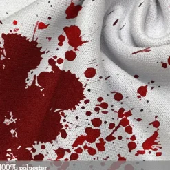 Online OUKU Blood stains Men's Comfort Color Sweatshirts Fashion 3D Print Hoodie Hoodies Crew Neck Fall White
