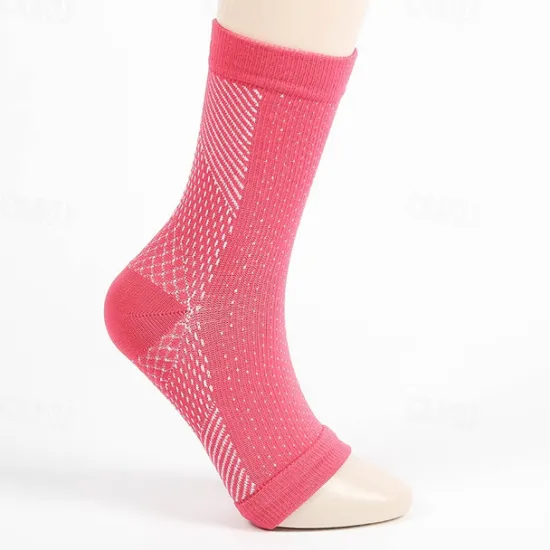 OUKU Compression Socks Athletic Sports Socks 1 Pair Men's Women's Tube Socks Socks Breathable Sweat wicking Comfortable Non-slipping Gym Workout Basketball Running Active Training Jogging Sports Geometric