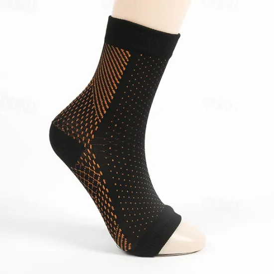 OUKU Compression Socks Athletic Sports Socks 1 Pair Men's Women's Tube Socks Socks Breathable Sweat wicking Comfortable Non-slipping Gym Workout Basketball Running Active Training Jogging Sports Geometric