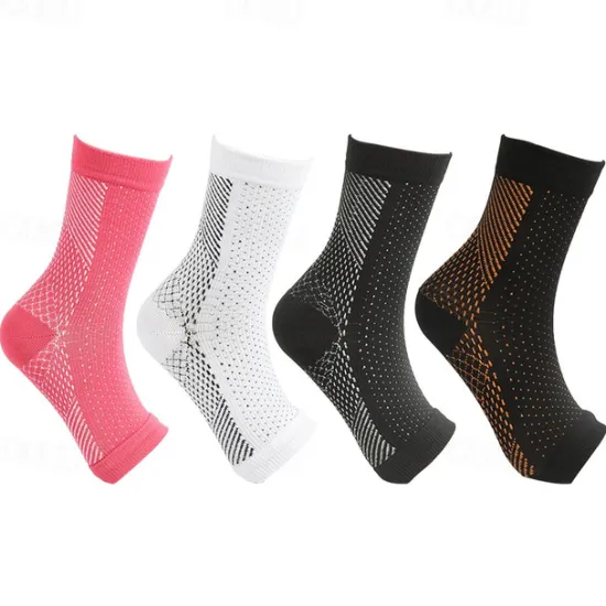 OUKU Compression Socks Athletic Sports Socks 1 Pair Men's Women's Tube Socks Socks Breathable Sweat wicking Comfortable Non-slipping Gym Workout Basketball Running Active Training Jogging Sports Geometric