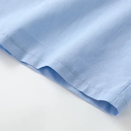 Clearance OUKU Cotton And Linen Classic Men's Shirt Linen Shirt Summer Shirt Beach Shirt Button Up Shirt Black White Blue Short Sleeve Plain Turndown Summer Vacation Holiday Clothing Apparel
