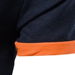 Hot OUKU Cotton Men's Polos Giraffe Embroidery Short Sleeve Polo Shirts for Men High Quality Brand Design Polos Men Clothing