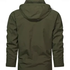 Outlet OUKU Cow Print Casual Men's Lightweight Waterproof Hooded Rain Jacket Outdoor Raincoat Shell Jacket for Hiking Travel