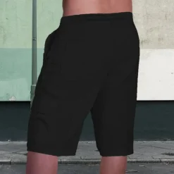 Online OUKU Cross Print Men's Shorts Summer Hawaiian Shorts Casual Shorts Side Pockets Drawstring Elastic Waist Breathable Soft Short Daily Holiday Bottoms Black