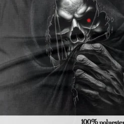 Clearance OUKU Day of the Dead Men's Skull Polo Shirts Golf Shirt Short Sleeve Polo Shirts Collared Shirts Horror Streetwear Festival Wear Party Outfits 3D Print Buttons Summer Spring Black