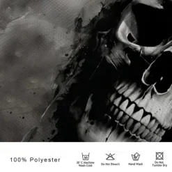 Sale OUKU Day of the Dead Men's Skull Polo Shirts Golf Shirt Long Sleeve Polo Shirts Collared Shirts Horror Streetwear Festival Wear Party Outfits 3D Print Buttons Fall & Winter Black