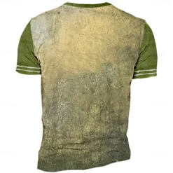 Hot OUKU Don'T Know How To Act My Age I'Ve Never Been This Old Before Quotes & Sayings Old Man Fashion Athleisure Men'S 3d Print T Shirt Tee Street Sports Outdoor Short Sleeve Henley Summer Spring Cloth Green