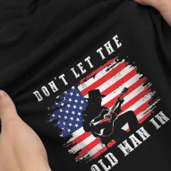 Discount OUKU Don't Let the Old Man In American US Flag Men's Street Style 3D Print T shirt Tee Henley Shirt Sports Outdoor Holiday Going out T shirt Black Army Green Dark Blue Short Sleeve Henley Shirt Summer