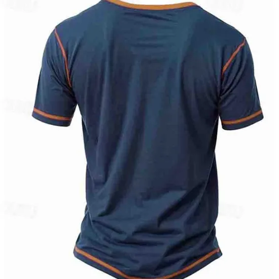 Online OUKU Dont Let the Old Man In American Flag Men's Retro Vintage Casual 3D Print T shirt Tee Henley Shirt Sports Outdoor Holiday Going out T shirt Black Army Green Dark Blue Short Sleeve Henley Shirt Summer