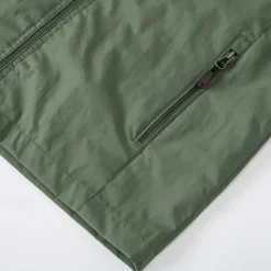 OUKU Embroidered Casual Men's Lightweight Waterproof Hooded Rain Jacket Outdoor Raincoat Shell Jacket for Hiking Travel