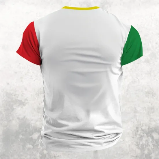 Best OUKU EURO Football Portugal Casual Men's 3D Print T shirt Tee Daily T shirt Short Sleeve Shirt Spring & Summer Clothing Apparel S M L XL XXL 3XL White
