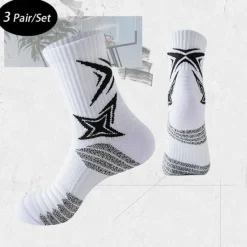 Sale OUKU 21Grams Men's 3 Pairs Multi Packs Socks Running Socks Casual Socks Black White Color Color Block Sports & Outdoor Daily Vacation Basic Medium Spring Fall Fashion Casual
