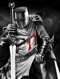 Hot OUKU Halloween Men's Knights Templar Henley Shirt T shirt Tee Short Sleeve T shirt 3D Print Crew Neck Lace Up Neck Henley Shirt Casual Street Sports Outdoor Casual Black Blue Green Summer Spring All