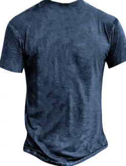 Best OUKU Halloween Men's Pumpkin Funny Slang T Shirt Short Sleeve T shirt 3D Print Crew Neck Shirt Retro Vintage Casual Street Style Street Sports Outdoor Casual Navy Blue Dark Gray Spring & Summer Clothing