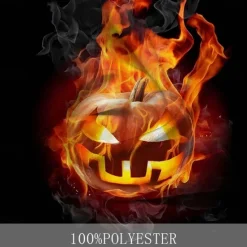 New OUKU Halloween Men's Pumpkin Halloween Costumes Shirt Button Up Shirt Short Sleeve Casual Dark Party Evening Wear Daily Summer Winter Spring & Fall Turndown Button Up 3D Print Red Purple Orange Green