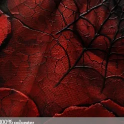 Best OUKU Halloween Men's Spider Hoodie Hoodies Sweatshirt Fashion Cool Long Sleeve Hooded Vacation Halloween Pocket 3D Print Fall Winter Designer Red