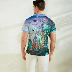 Outlet OUKU Kentucky Derby Men's Graphic Prints Waffle Polo Shirts Polo Shirts Lapel Polo Short Sleeve Polo Shirts Turndown Fashion Designer Casual Outdoor Street Casual Daily Print Summer Spring Blue-Green Blue