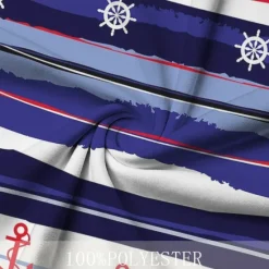 OUKU Kentucky Derby Men's Nautical Hawaiian Polo Shirts Golf Shirt Short Sleeve Polo Shirts Collared Shirts Beach Wear Vacation Wear Tropical Wear Party Outfits Buttons 3D Print Spring & Summer White Blue