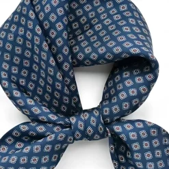 Sale OUKU Male 100% Silk Square Scarf Outdoor Vacation Office White Red Scarf Floral