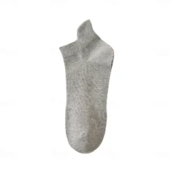 Outlet OUKU Men 1 Pair Socks No Show & Liner Socks Black White Color Solid Color Plain School Formal Outdoor Thin Summer Spring Fall Daily Casual