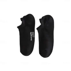 Online OUKU Men 1 Pair Socks No Show & Liner Socks Black White Color Plain School Formal Outdoor Medium Summer Spring Fall Daily Casual