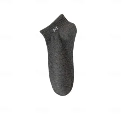 Best OUKU Men 1 Pair Socks No Show & Liner Socks Black White Color Plain School Formal Outdoor Medium Summer Spring Fall Winter Daily Casual