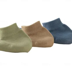 Hot OUKU Men 1 Pair Socks No Show & Liner Socks Black White Color Plain School Formal Outdoor Thin Summer Spring Fall Daily Casual