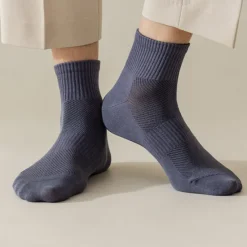 Online OUKU Men 1 Pair Socks No Show & Liner Socks Black White Color Plain School Formal Outdoor Thin Summer Spring Fall Daily Casual