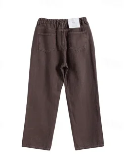 Best OUKU Men's 100% Cotton Chino Pants Straight Leg Solid Color Full Length Outdoor Vacation Casual Elegant Vacation Light Khaki Black Micro-elastic