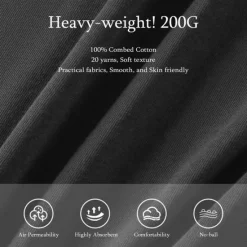 Best OUKU Men's 100% Cotton Fashion Outdoor Casual T shirt Tee Tee Top Street Casual Daily T shirt Short Sleeve Crew Neck Shirt Spring & Summer Clothing Apparel Dark Gray
