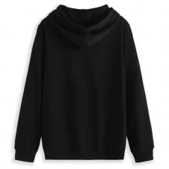 Outlet OUKU Men's 100% Cotton Full Zip Hoodie Black White Hooded Graphic Zipper Christmas Gifts Sports & Outdoor Casual Cool Designer Graphic Fall Winter Clothing Apparel Hoodies Sweatshirts