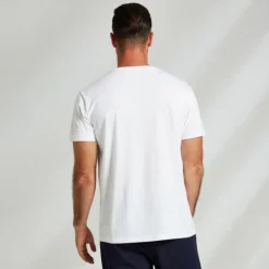 Hot OUKU Men's 100% Cotton Graphic T shirt Fashion Outdoor Casual Tee Tee Top Street Casual Daily T shirt Navy Blue Short Sleeve Crew Neck Shirt Spring & Summer Clothing Apparel White