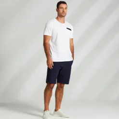 Hot OUKU Men's 100% Cotton Graphic T shirt Fashion Outdoor Casual Tee Tee Top Street Casual Daily T shirt Navy Blue Short Sleeve Crew Neck Shirt Spring & Summer Clothing Apparel White