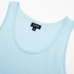 OUKU Men's 100% Cotton Graphic Tank Top Casual Vest Top Coconut Tree Fashion Hawaiian Undershirt Street Daily Beach T shirt White Blue Short Sleeve Crew Neck Shirt Spring & Summer Clothing Apparel